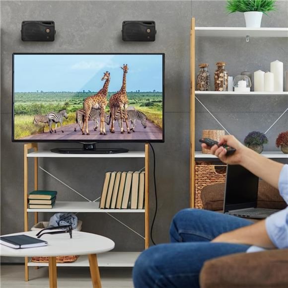 3-Way Indoor Outdoor Speaker System -3.5 Inch 200W Pair of Mini Box Ceiling Wall - Picture 7 of 7